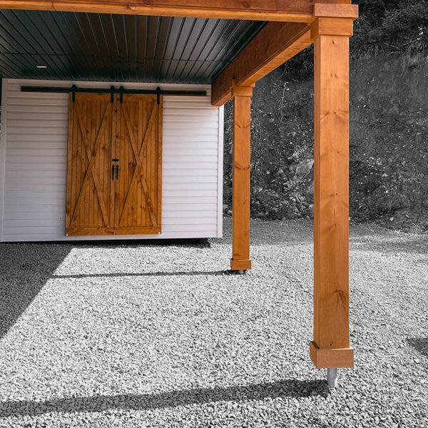 Screw piles for a carport - Pro Post Foundations