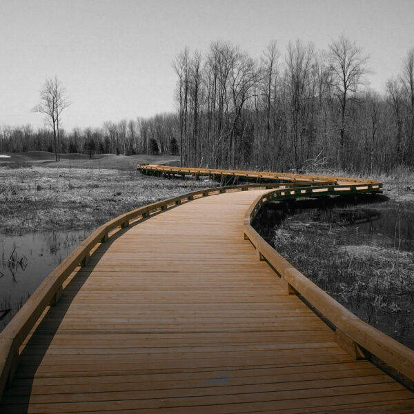 Walkway on screw piles - Pro Post Foundations
